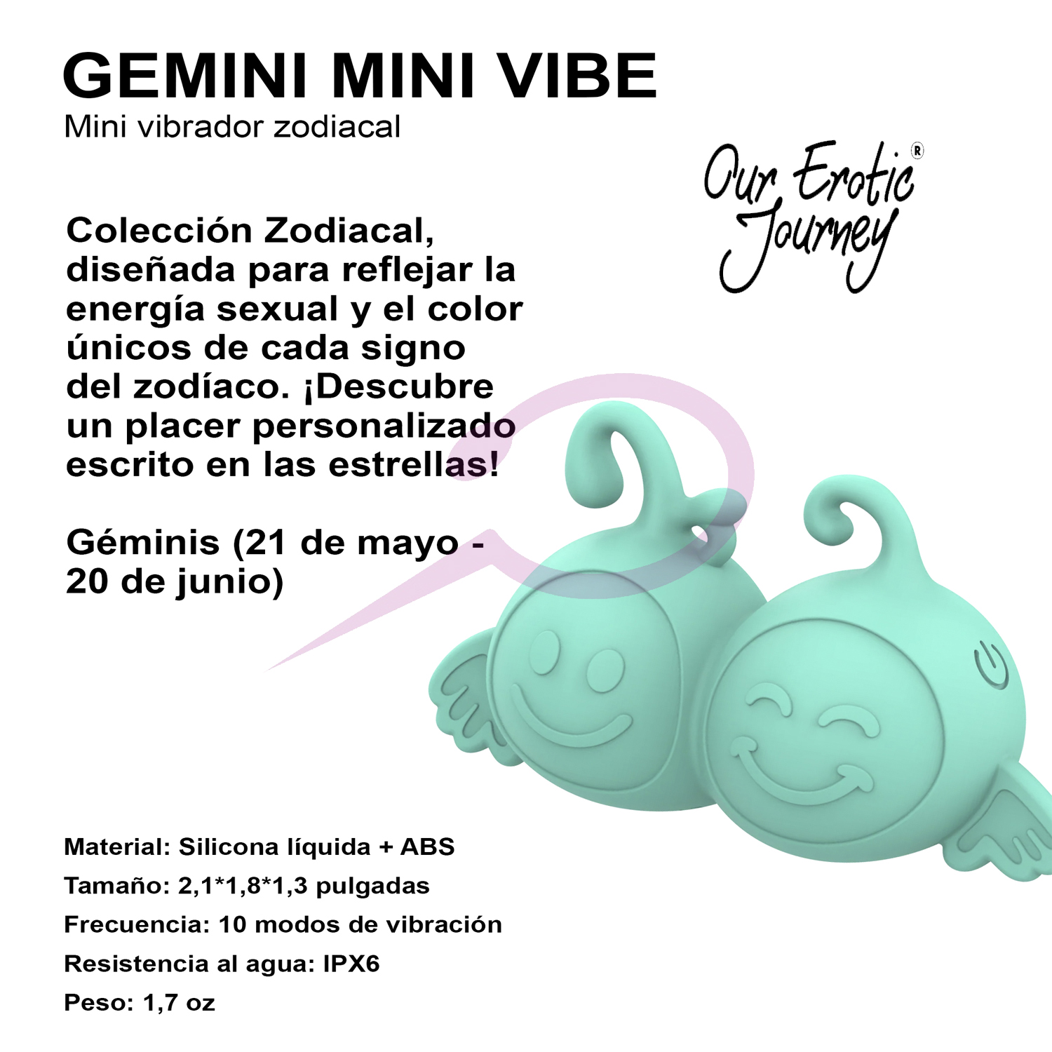 Mini Vibrador Géminis
