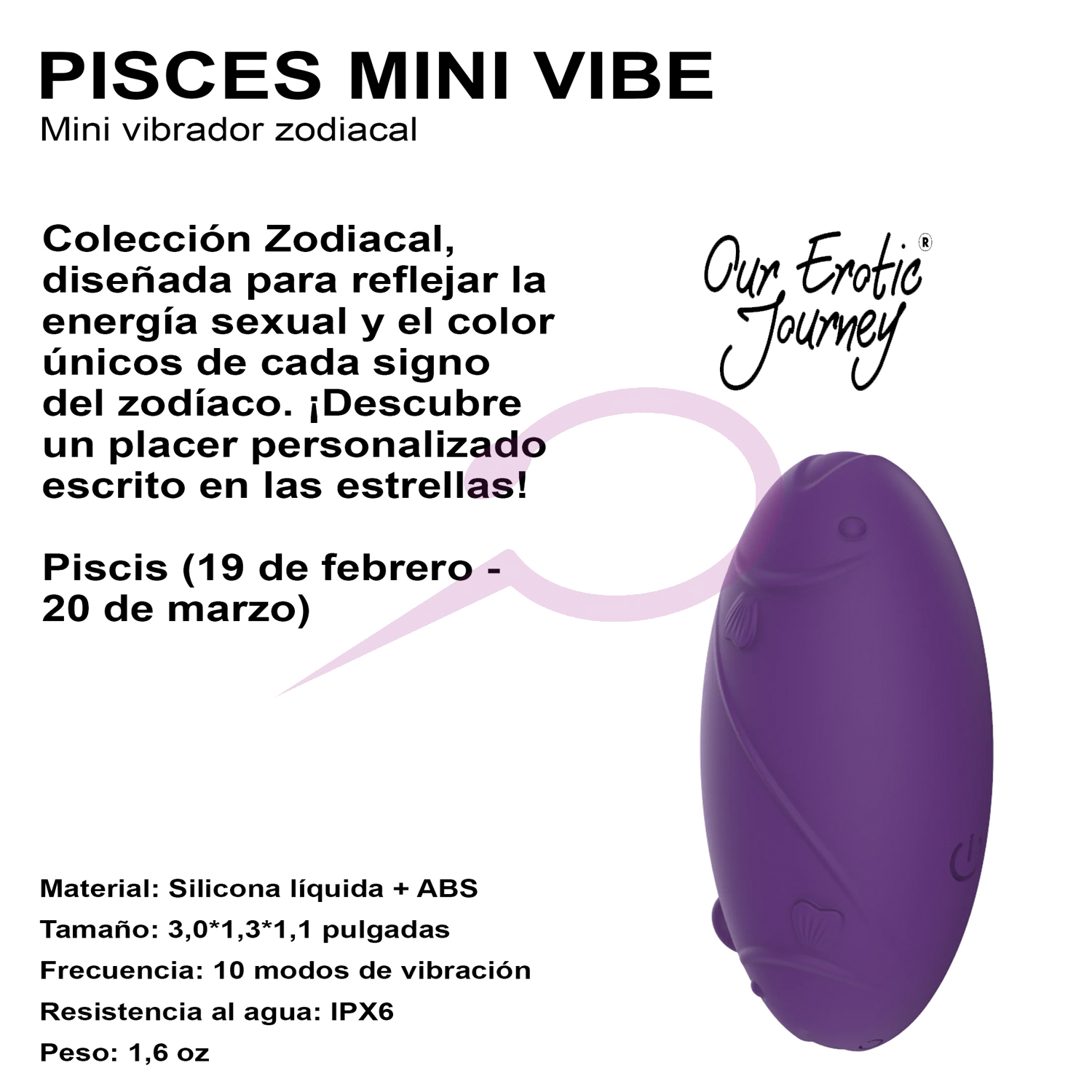 Mini Vibrador Piscis