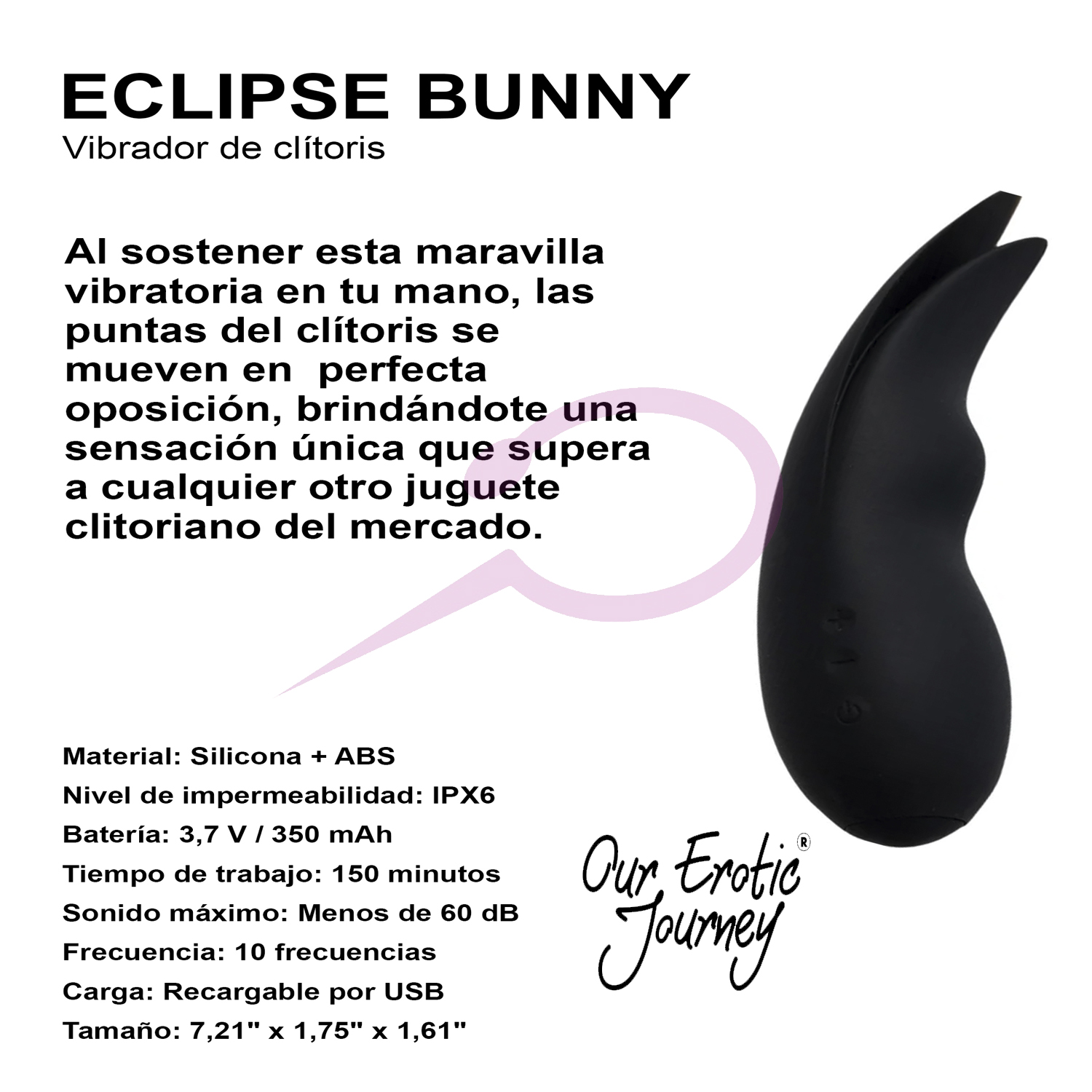 Vibrador de clítoris Eclipse Bunny