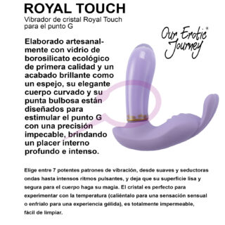 Vibrador de punto G de cristal Royal Touch